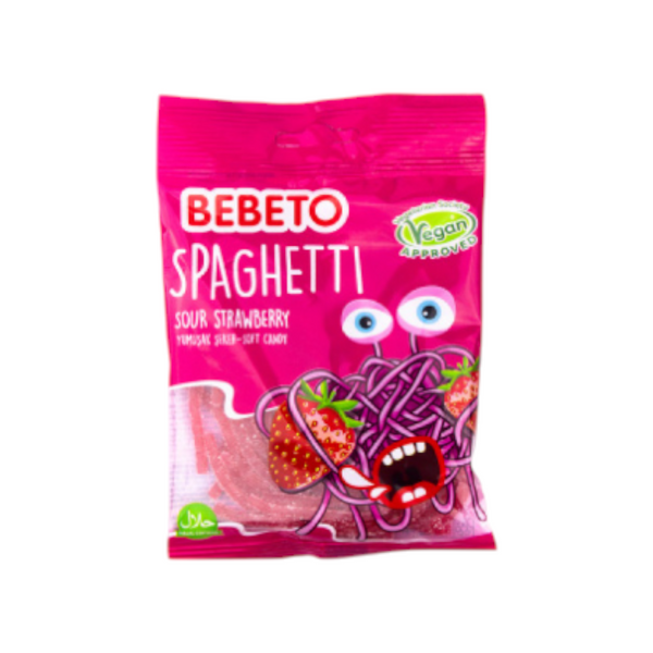 Bebeto Spaghetti Sour Strawberry 70g