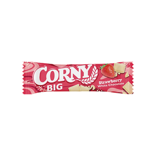 Corny Strawberry White Chocolate 40g
