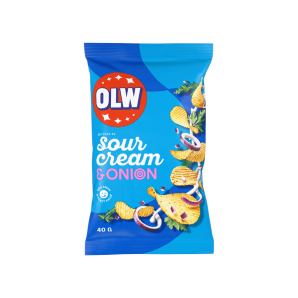 Sourcream & Onion Chips 40g