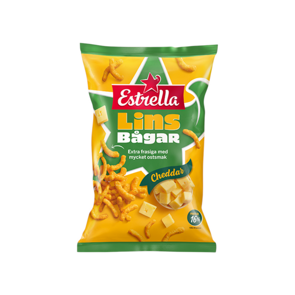 Linsbågar Cheddar 150g