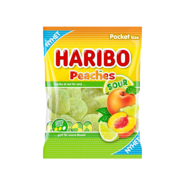 Haribo Peaches Sour 80g