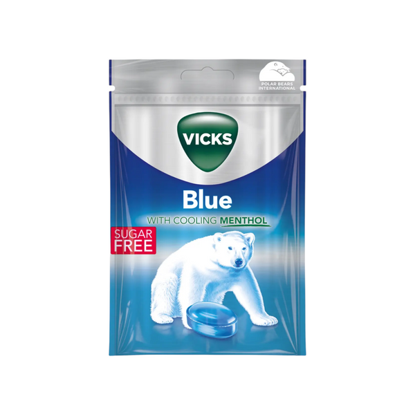 Vicks Blue Sockerfri 72g
