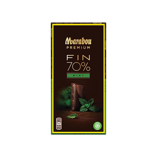 Marabou Fin 70% Premium Mint 100g