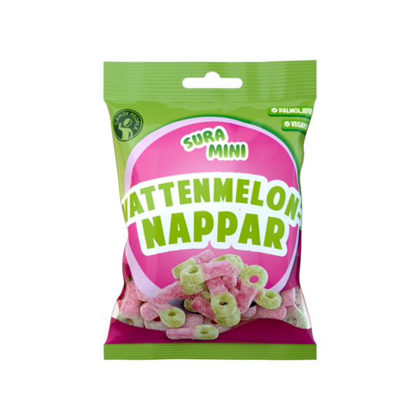 Mini Vattenmelonnappar Sura 70g