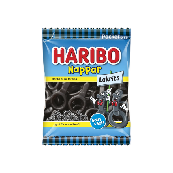 Haribo Nappar Lakrits 80g