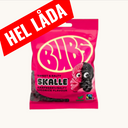 BUBS Raspberry Licorice Skalle 16x90g