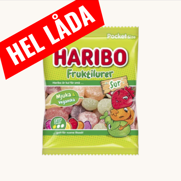 Haribo Fruktilurer Sur 24x75g