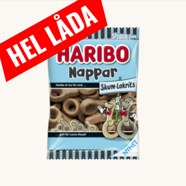 Haribo Nappar Skum Lakrits 10x120g