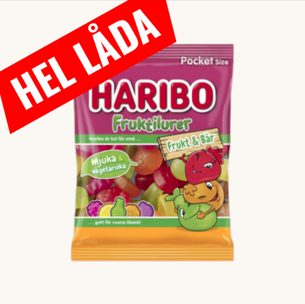 Haribo Fruktilurer Frukt&Bär 24x80g
